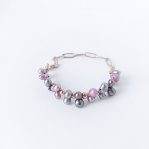 Pulsera perlas de rio